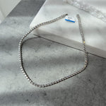 عرض الصورة في المعرض، Full Diamond Tennis Necklace / 0.30ct Each - HIBA JABER