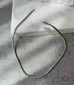 عرض الصورة في المعرض، Full Diamond Tennis Necklace / 0.30ct Each - HIBA JABER