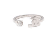 Glam Your Initial Diamond Ring - HIBA JABER