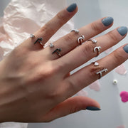 Glam Your Initial Heart Ring - HIBA JABER