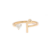 Glam Your Initial Heart Ring - HIBA JABER