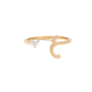 Glam Your Initial Heart Ring - HIBA JABER