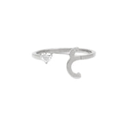 Glam Your Initial Heart Ring - HIBA JABER