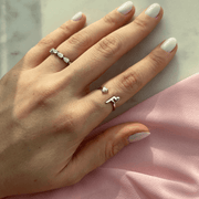 Glam Your Initial Heart Ring - HIBA JABER