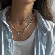 Gold Interval Diamond Necklace - HIBA JABER