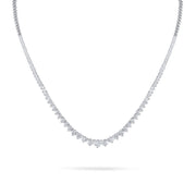 Gradual Diamond Tennis Necklace - HIBA JABER