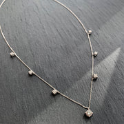 Gradual Hanging Diamonds Chocker - HIBA JABER