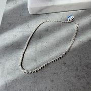 Gradual Heart Diamond Tennis Necklace - HIBA JABER