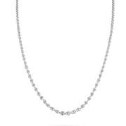 Gradual Pear Diamond Tennis Necklace - HIBA JABER