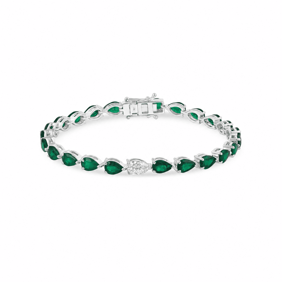green emerald bracelet hiba jaber