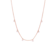 Hanging Diamond Droplet Choker - 6 X 0.06ct - HIBA JABER