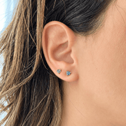 Heart Birthstone Earrings - Pair - HIBA JABER
