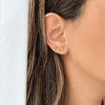 عرض الصورة في المعرض، Heart Birthstone Earrings - Pair - HIBA JABER