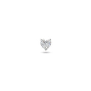 Heart Diamond Stud Earring - HIBA JABER