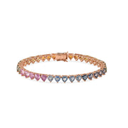 Heart Sapphire Bracelet - HIBA JABER