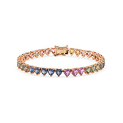 Heart Sapphire Bracelet - HIBA JABER
