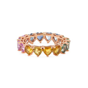 Heart Sapphire Ring - Multicolor - HIBA JABER