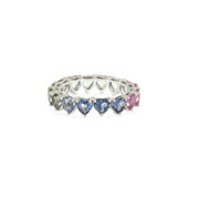 Heart Sapphire Ring - Multicolor - HIBA JABER