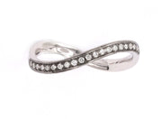 Infinity Band Ring with Pave Diamonds - HIBA JABER