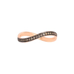 تحميل الصورة في عارض المعرض, Infinity Band Ring with Pave Diamonds - HIBA JABER
