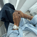 Load image into Gallery viewer, Infinity Band Ring with Pave Diamonds - HIBA JABER
