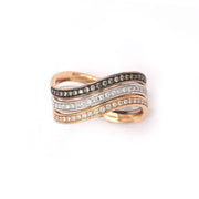 Infinity Band Ring with Pave Diamonds - HIBA JABER