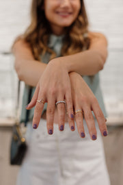 Infinity Band Ring with Pave Diamonds - HIBA JABER