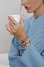 Load image into Gallery viewer, Infinity Band Ring with Pave Diamonds - HIBA JABER
