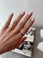 Load image into Gallery viewer, Infinity Band Ring with Pave Diamonds - HIBA JABER
