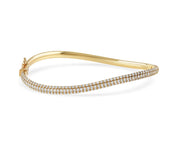 Infinity Bold Bangle with Diamonds - HIBA JABER