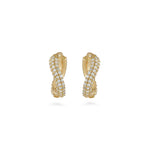 تحميل الصورة في عارض المعرض, Infinity Bold Hoop Set - White Gold - HIBA JABER
