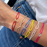 Initial Adult Thread Bracelet - HIBA JABER