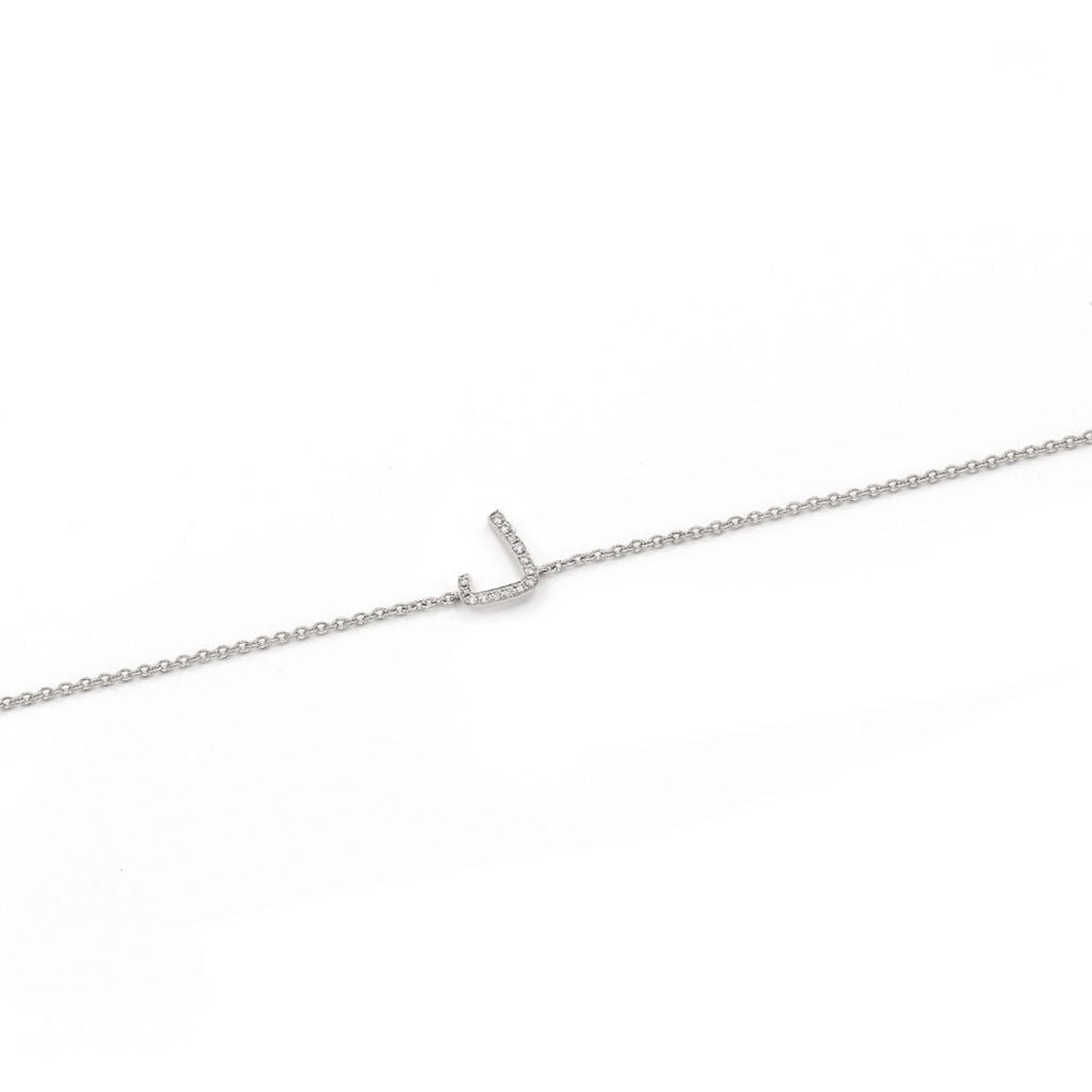 Initial Chain Bracelet Set In Diamonds - HIBA JABER
