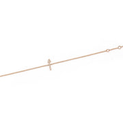 Initial Chain Bracelet Set In Diamonds - HIBA JABER