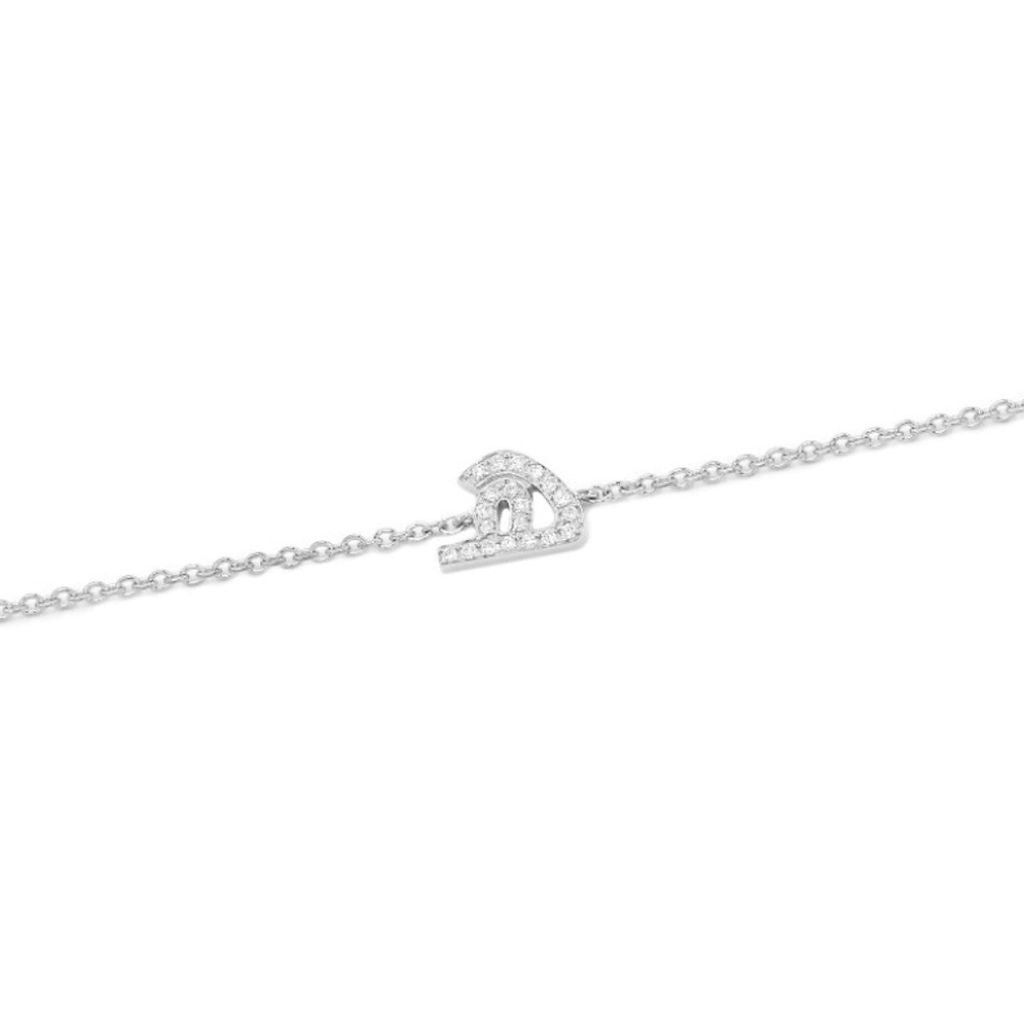 Initial Chain Bracelet Set In Diamonds - HIBA JABER