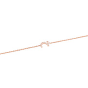 Initial Chain Bracelet Set In Diamonds - HIBA JABER