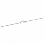 Initial Chain Bracelet Set In Diamonds - HIBA JABER