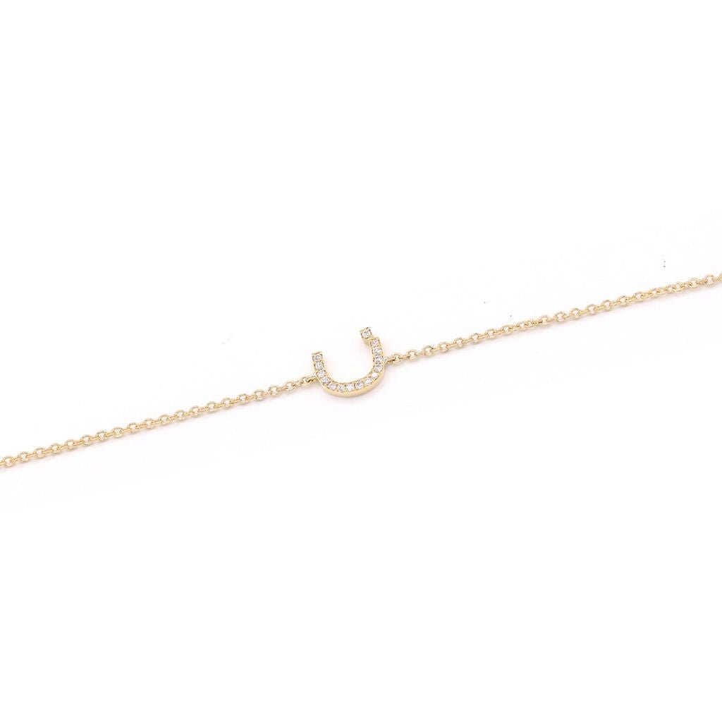 Initial Chain Bracelet Set In Diamonds - HIBA JABER