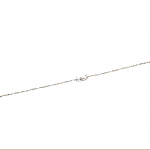 Initial Chain Bracelet Set In Diamonds - HIBA JABER