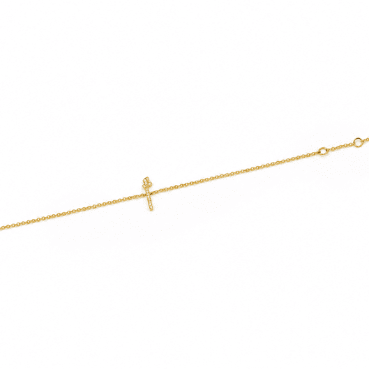 Initial Chain Bracelet Set In Diamonds - HIBA JABER