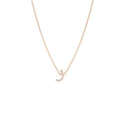 Initial Chain Necklace Set In Diamonds - HIBA JABER