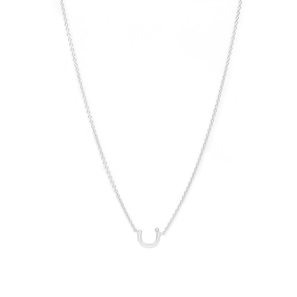 Initial Chain Necklace Set In Diamonds - HIBA JABER