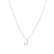 Initial Chain Necklace Set In Diamonds - HIBA JABER