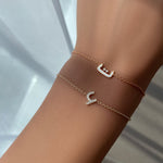 Load image into Gallery viewer, Initial Enamel Bracelet - HIBA JABER
