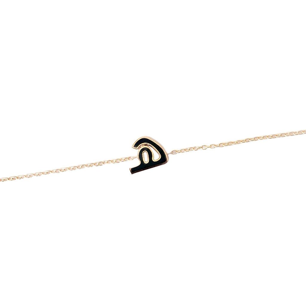 Initial Enamel Bracelet - HIBA JABER