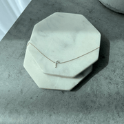 Initial Enamel Necklace - HIBA JABER