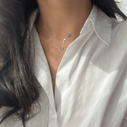 Initial Enamel Necklace - HIBA JABER
