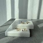 Load image into Gallery viewer, Initial Gemstone Open Ring - Set in Diamonds - HIBA JABER
