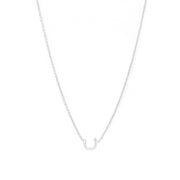 Initial Gold Necklace - With a diamond sparkle - HIBA JABER