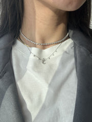 Initial Hanging Diamond Necklace - HIBA JABER
